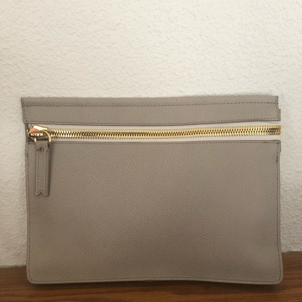 India Hicks Taupe Big Zipper